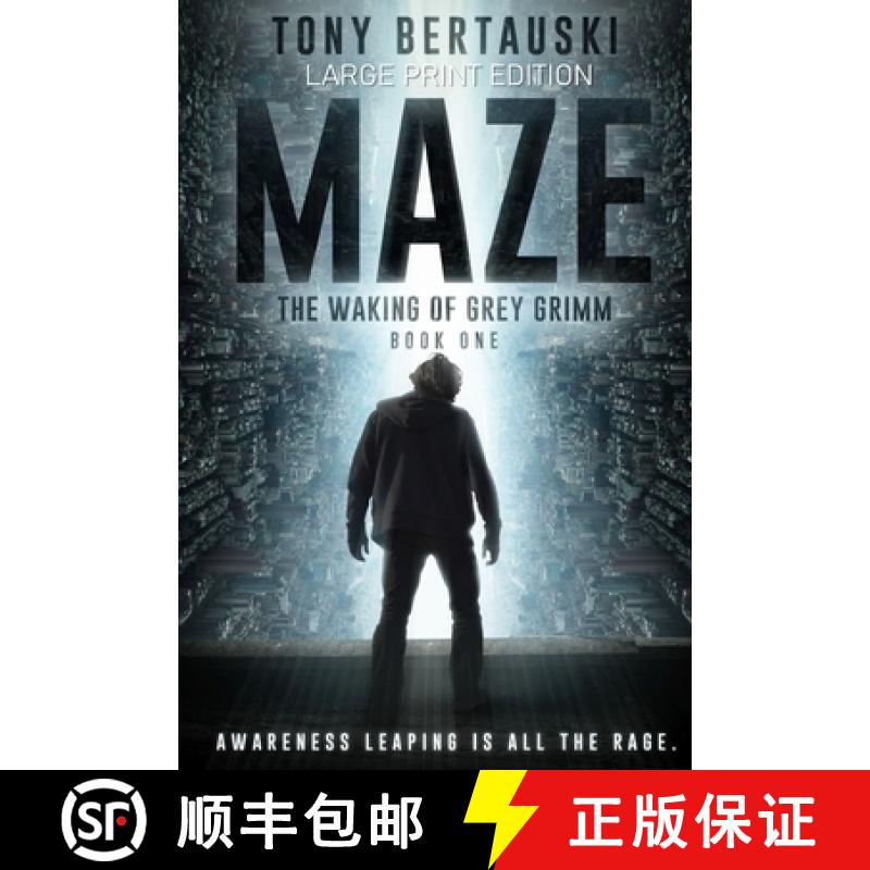 【3-4周达】Maze (Large Print Edition): The Waking of Grey Grimm: A Science Fiction Thriller [9781951432638]