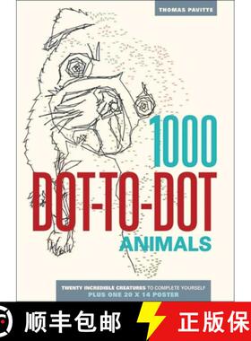 【3-4周达】1000 Dot-To-Dot: Animals [9781626860858]