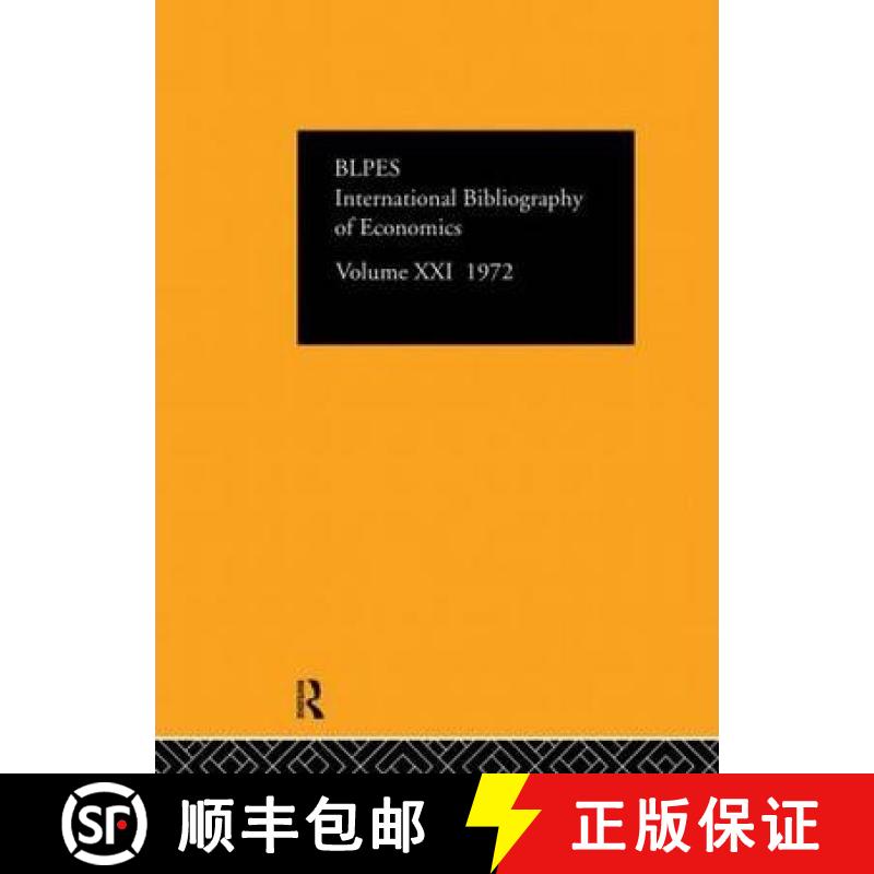 【3-4周达】Ibss: Economics: 1972 Volume 21 [9780422743907]