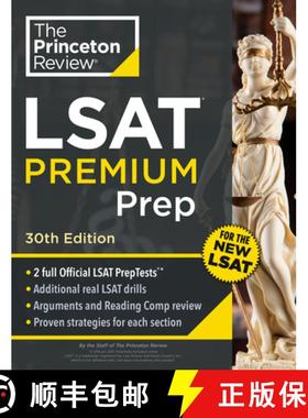 【3-4周达】Princeton Review LSAT Premium Prep, 30th Edition: 2 Official LSAT PrepTests + Real LSAT Dr... [9780593518625]