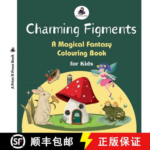 【3-4周达】Charming Figments: A Magical Fantasy Colouring Book for Kids - Imaginative Coloring Book f... [9788119608850]