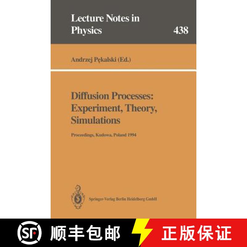 【3-4周达】Diffusion Processes: Experiment, Theory, Simulations: Proceedings of the Vth Max Born Symp... [9783662139608]