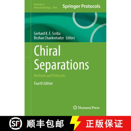 【3-4周达】精装 Chiral Separations : Methods and Protocols (Fourth Edition 2026) [9781071650226]