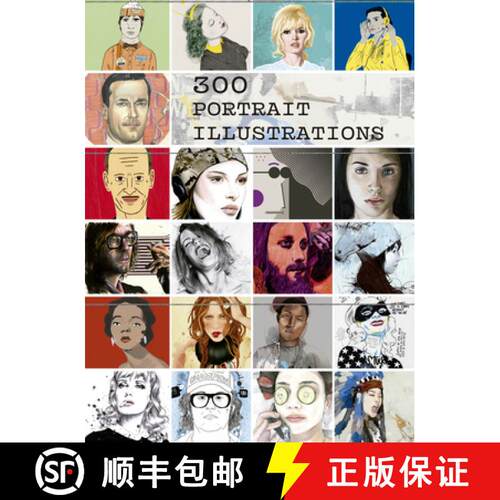 【3-4周达】精装 300 Portrait Illustrations [9788417557751]