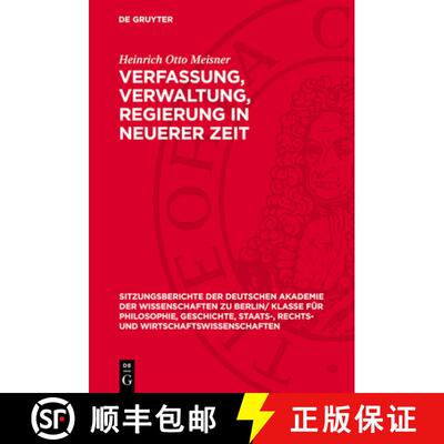 【3-4周达】精装 Verfassung, Verwaltung, Regierung in Neuerer Zeit [9783112725320]