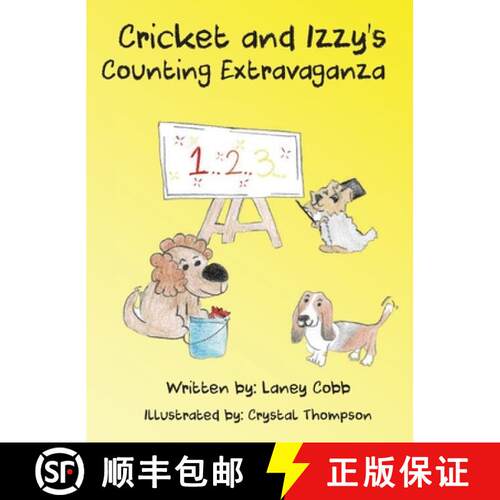【3-4周达】精装 Cricket and Izzy's Counting Extravaganza [9780578844725]