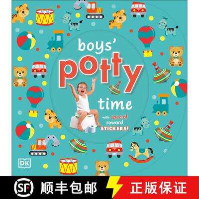 【3-4周达】Boys' Potty Time [With Sticker(s)] [9780756658847]