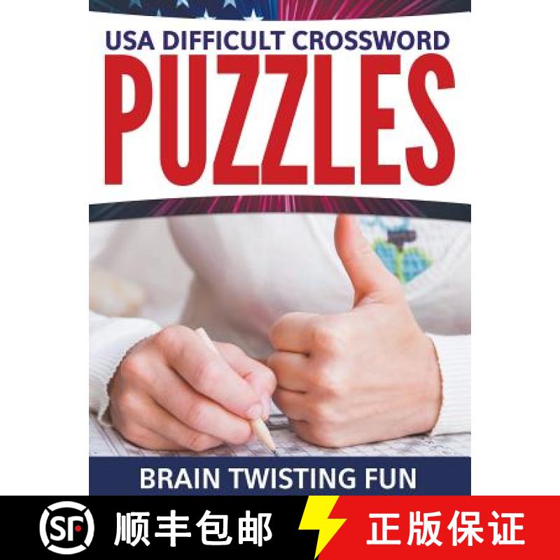 【2-3周达】USA Difficult Crossword Puzzles: Brain Twisting Fun [9781681273112]