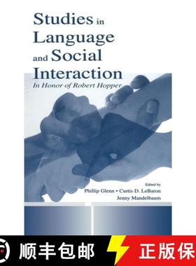 【3-4周达】Studies in Language and Social Interaction: In Honor of Robert Hopper [9780805837322]
