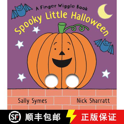 【3-4周达】Spooky Little Halloween: A Finger Wiggle Book: (An Interactive Holiday Board Book with Fin... [9781536231472]