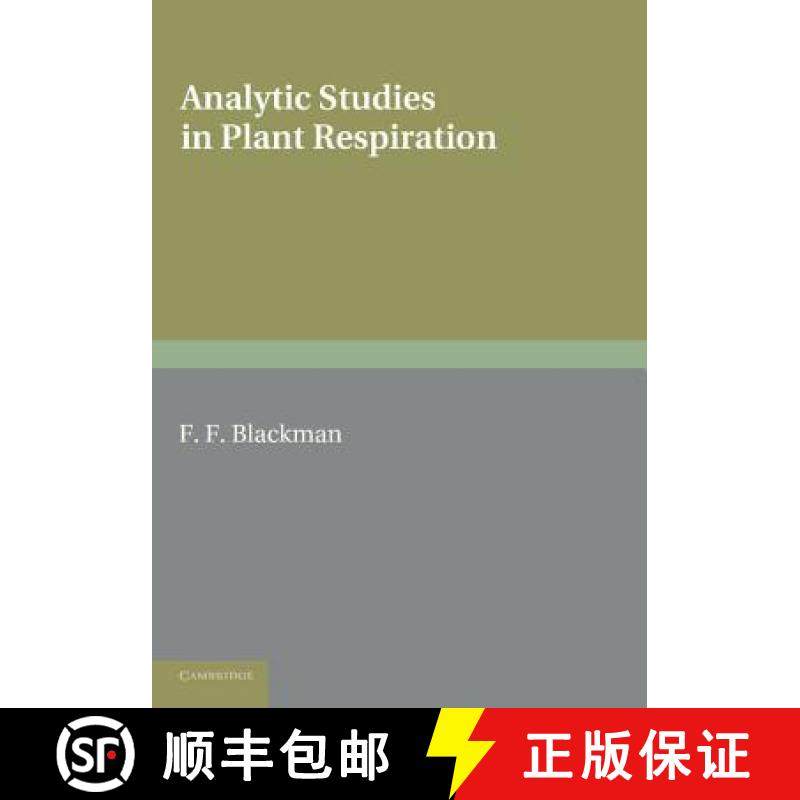 【3-4周达】Analytic Studies in Plant Respiration [9781107619487]