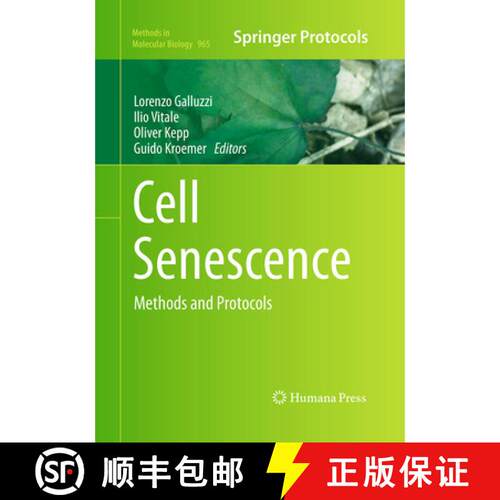 【3-4周达】Cell Senescence : Methods and Protocols (Softcover reprint of the original 1st ed. 2013) [9781493959860]