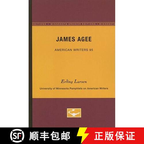 【3-4周达】James Agee - American Writers 95: University of Minnesota Pamphlets on American Writers [9780816605996]