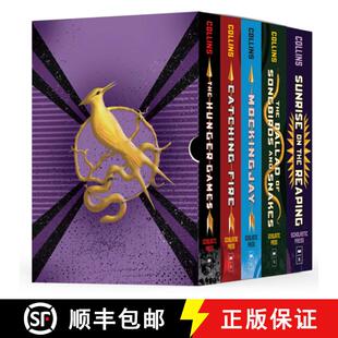 【3-4周达】Hunger Games 5-Book Hardcover Box Set (the Hunger Games, Catching Fire, Mockingjay, the Ba... [9781546178774]