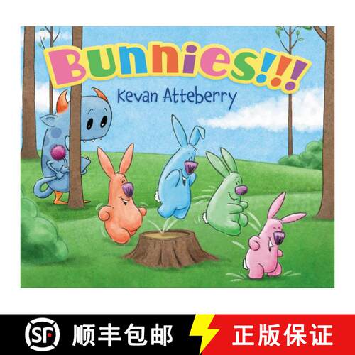 【3-4周达】Bunnies!!! Board Book : An Easter And Springtime Book For Kids [9780062741417]
