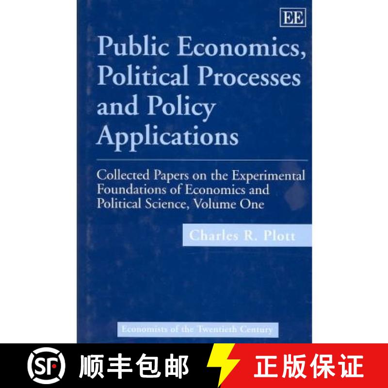 【3-4周达】Public Economics, Political Processes and Policy Applications: v. 1 [9781858980652]