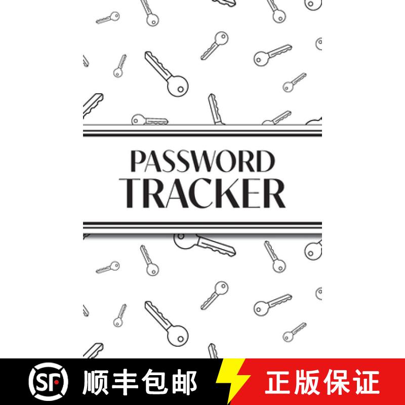 【3-4周达】Password Tracker (White Keys): 6x9 Alphabetical Password Logbook for Easy Organization [9781834120355]