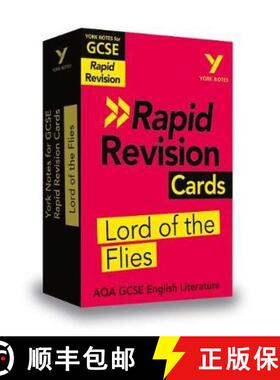 York Notes for AQA GCSE Rapid Revision Cards: Lord of the Flies catch up, revise and be ready for and... [9781292273679]