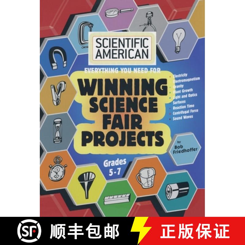 【3-4周达】Scientific American, Winning Science Fair Projects, Grades 5-7 (LIB) [9781876969059]