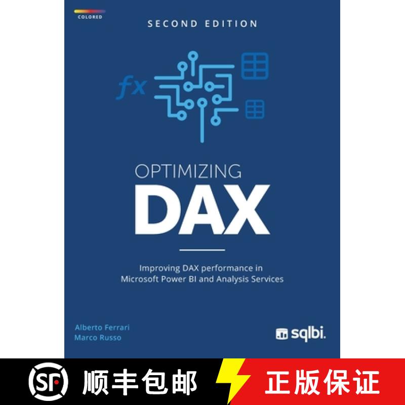 预订 Optimizing DAX: Improving DAX performance in Microsoft Power BI and Analysis Services (color) [9781735365244]