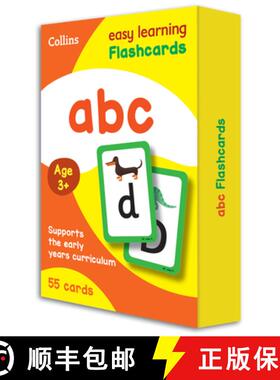 【3-4周达】abc Flashcards: Prepare for Preschool with Easy Home Learning [9780008201074]