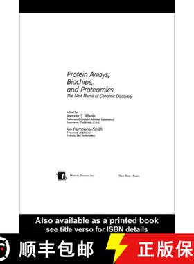 【3-4周达】Protein Arrays, Biochips and Proteomics : The Next Phase of Genomic Discovery [9780367395070]