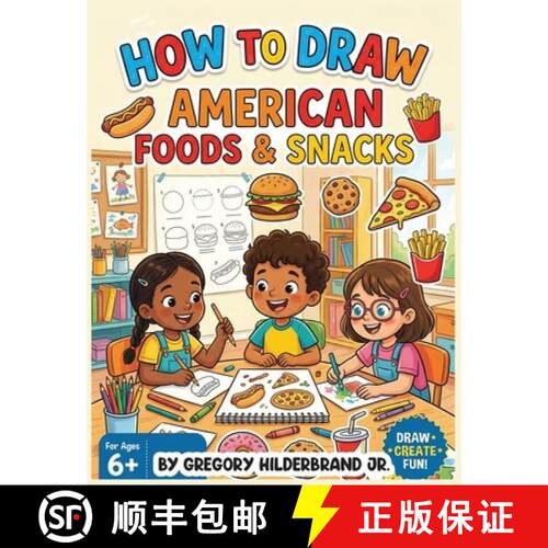 【3-4周达】How to Draw American Foods & Snacks [9798295850721]