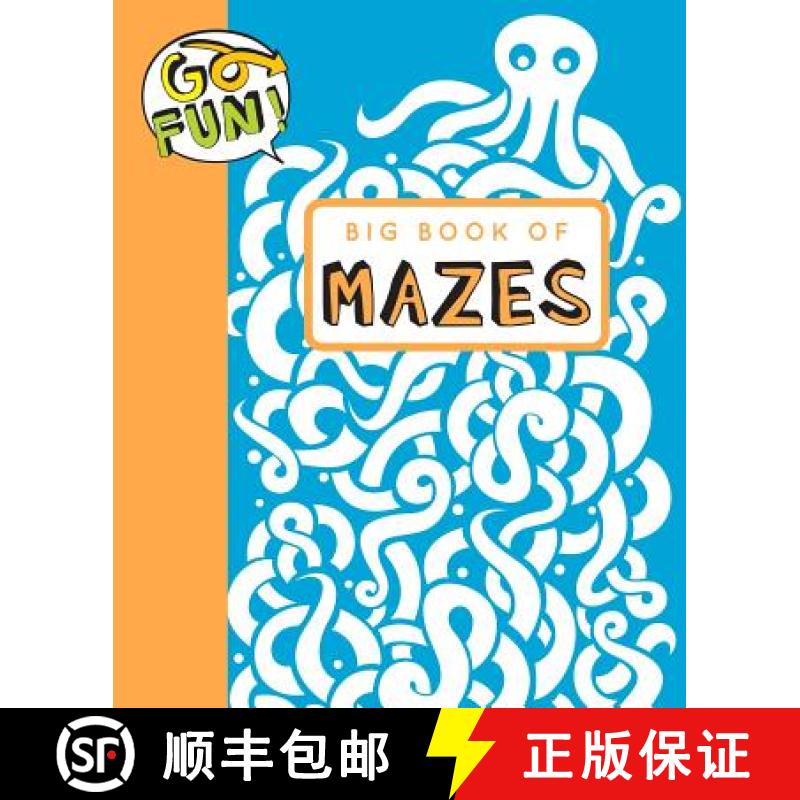 【3-4周达】Go Fun! Big Book of Mazes: Volume 3 [9781449464851]