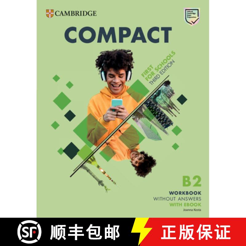 【3-4周达】Compact First for Schools B2 First Workbook Without Answers with eBook [9781009167222]