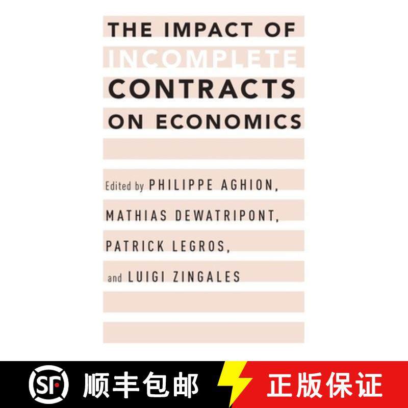 【3-4周达】The Impact of Incomplete Contracts on Economics [9780199826223]