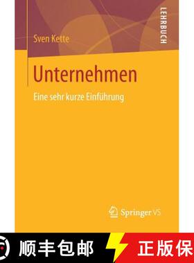 【3-4周达】Unternehmen : Eine sehr kurze Einführung [9783658180737]