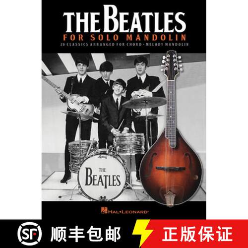 【3-4周达】Beatles for Solo Mandolin: 20 Classics Arranged for Chord - Melody Mandolin [9781480393066]