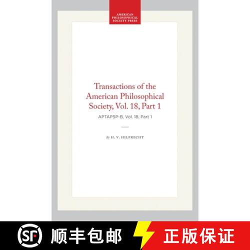 预订 Old Babylonian Inscriptions Chiefly from Nippur – Transactions, American Philosophical Society ... [9781422377703]
