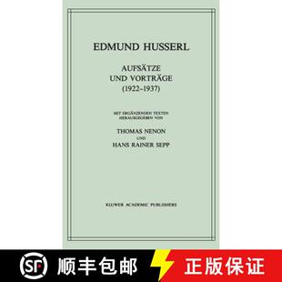 Vol 9789024736201 Aufsatze 1922 1937 Vortrage 4周达 und Husserliana