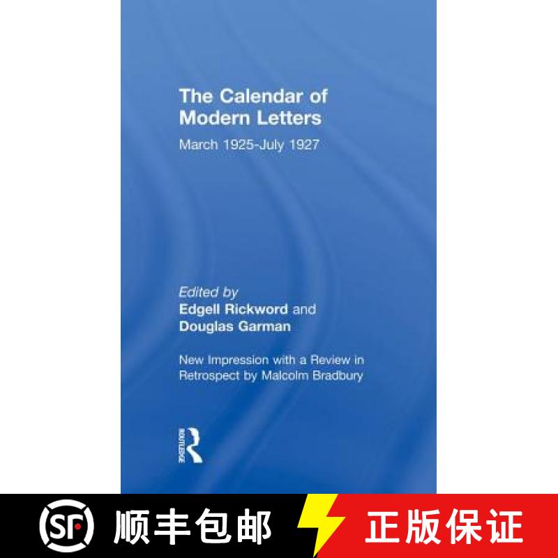 【3-4周达】Calendar Modern Letts 4v Cb : Cal of Modern Letters [9780415761079]