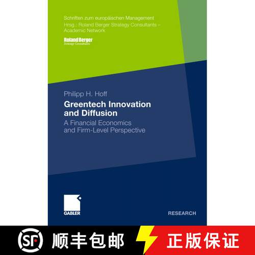 【3-4周达】Greentech Innovation and Diffusion : A Financial Economics and Firm-Level Perspective [9783834936004]