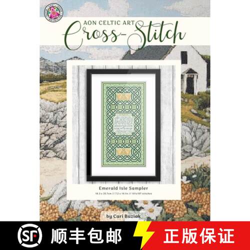【3-4周达】Emerald Isle Sampler: Celtic Cross-Stitch Chart, 7.2 x 14.1, Fun & Easy Counted Cross Stit... [9781069060198]