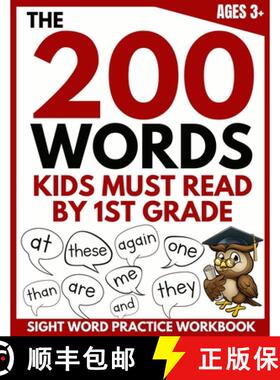 预订 The 200 Words Kids Must Read by 1st Grade: Sight Word Practice Workbook [9781913357306]