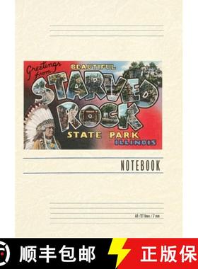 预订 Vintage Lined Notebook Greetings from Beautiful Starved Rock State Park, Illinois [9798385416035]