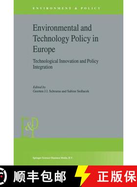 【3-4周达】Environmental and Technology Policy in Europe : Technological Innovation and Policy Integr... [9789048164103]