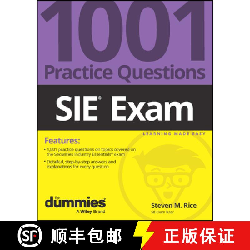 【2-3周达】Sie Exam: 1001 Practice Questions for Dummies [9781394195244]