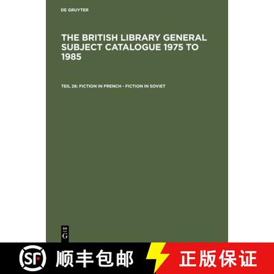 【3-4周达】精装 Fiction in French - Fiction in Soviet [9783111204390]