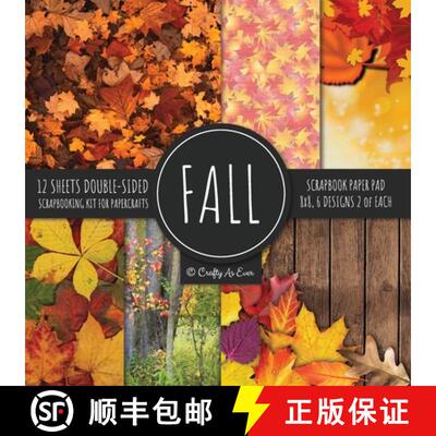 【3-4周达】Fall Scrapbook Paper Pad 8x8 Scrapbooking Kit for Papercrafts, Cardmaking, Printmaking, DI... [9781951373580]