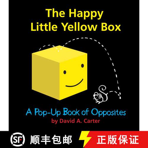 【3-4周达】The Happy Little Yellow Box: A Pop-Up Book of Opposites [9781416940968]
