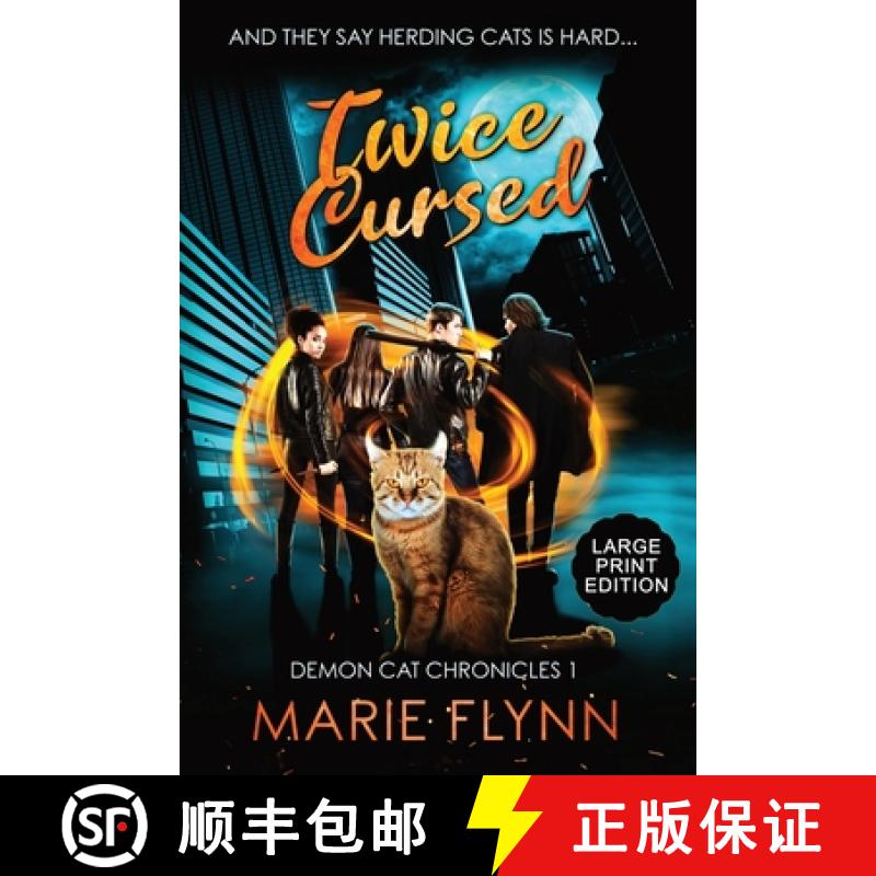 【2-3周达】Twice Cursed: Large Print Edition, A Supernatural Urban Fantasy Suspense [9781952372803]