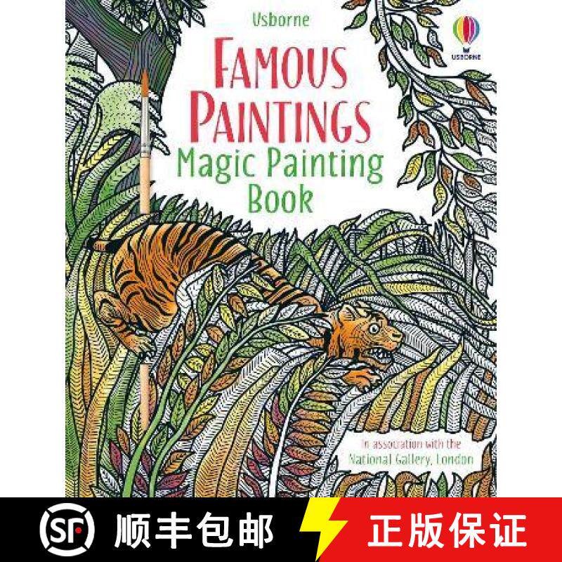 【3-4周达】Famous Paintings Magic Painting Book [9781474986243]