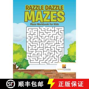 【3-4周达】Razzle Dazzle Mazes : Maze Workbook for Kids [9780228217855]