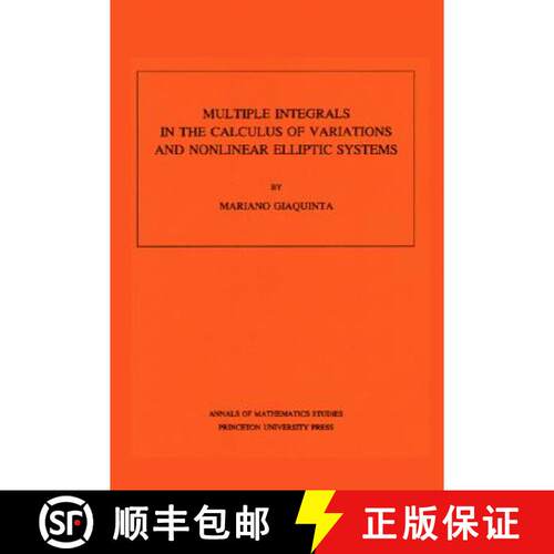 【3-4周达】变分和非线性椭圆系统微积分中的多重积分 Multiple Integrals in the Calculus of Variations an... [9780691083315]