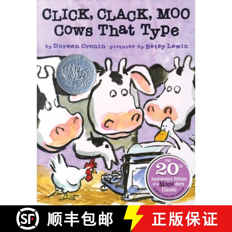 【3-4周达】Click, Clack, Moo 20th Anniversary Edition: Cows That Type [9781534463028]