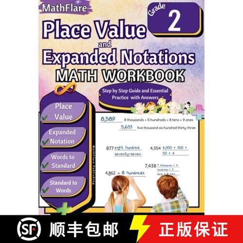 【3-4周达】Place Value and Expanded Notations Math Workbook 2nd Grade: Place Value Grade 2, Expanded ... [9798869372116]